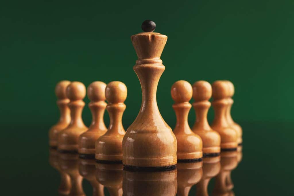 Abstract Leadership business concept